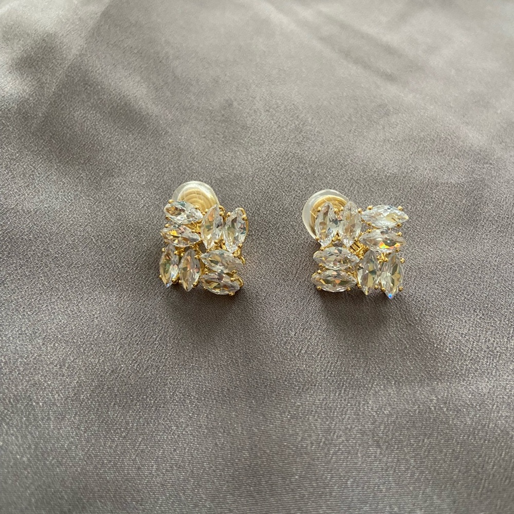 Clip-on Crystal Earrings